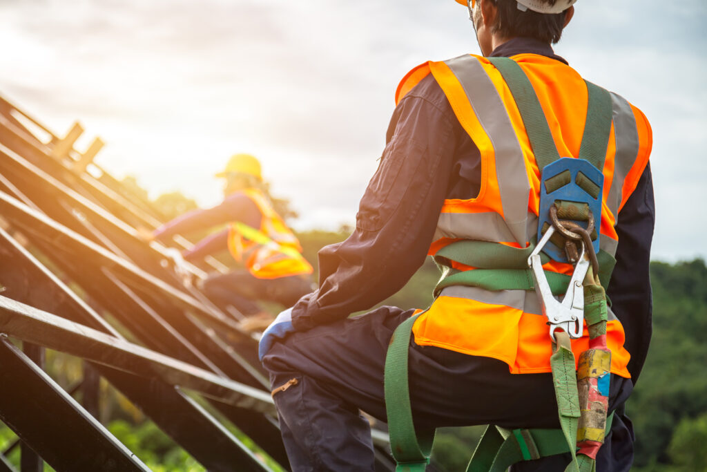 [safety Body Construction] Working At Height Equipment. Fall Arr